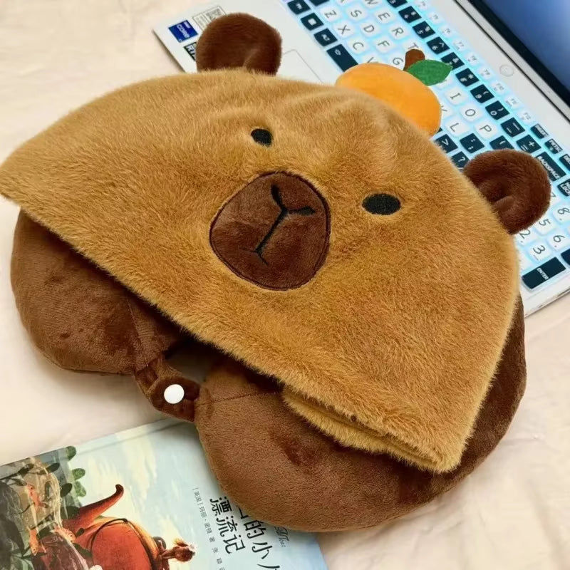 Capybara Plush Travel Neck Pillows