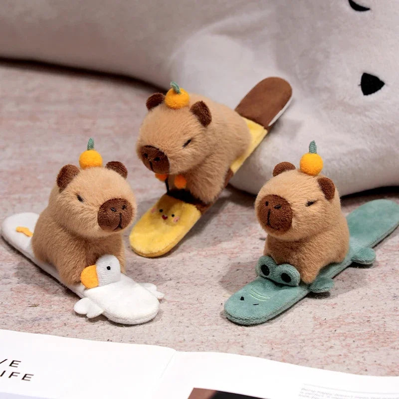 White Capybara Snap Wristband 25X10Cm