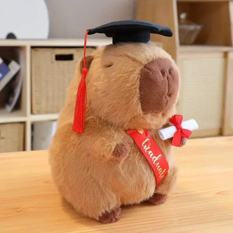 Graduation Capybara Plush 25CM