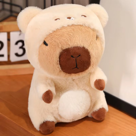 Cuddly Cartoon Dressed Capybara Plush Toys Lovely Capybara Cosplay Doggy Bunny Duck Unicorn Funny Toys for Children Home Decor