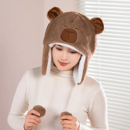 Cute Bear Plush Hat