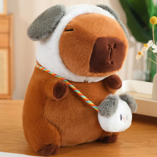 Dog with Satchel Capybara Plush 25CM
