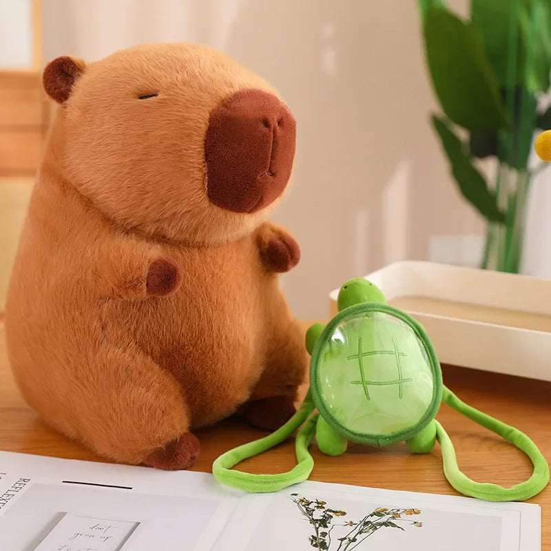 Turtle Backpack Capybara Plush Large 30CM