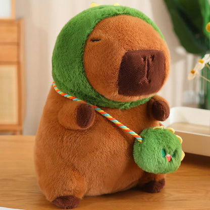 Dinosaur with Satchel Capybara Plush 25CM