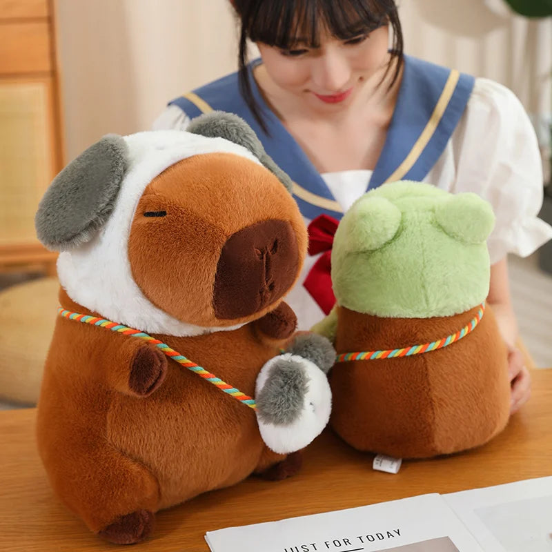Dog with Satchel Capybara Plush 25CM