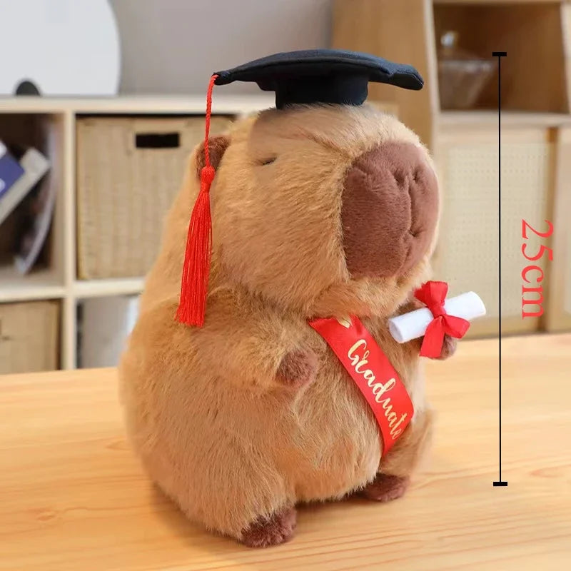 Graduation Capybara Plush 25CM