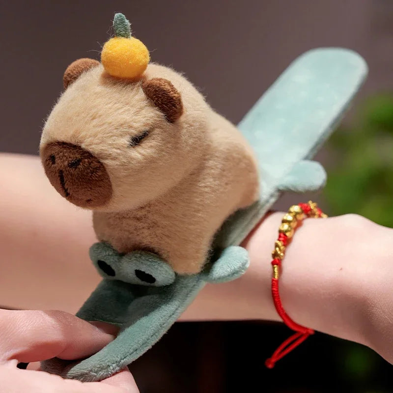 Green Alligator Capybara Snap Wristband 25X10Cm 