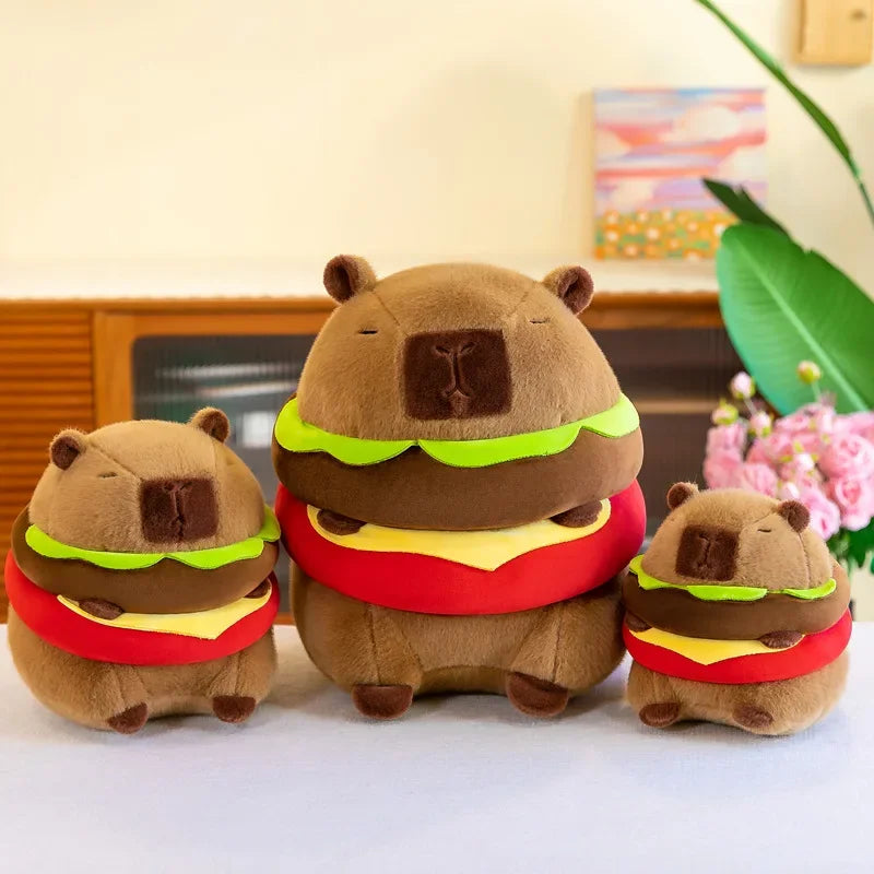 Hamburger Capybara Plush Large 30CM