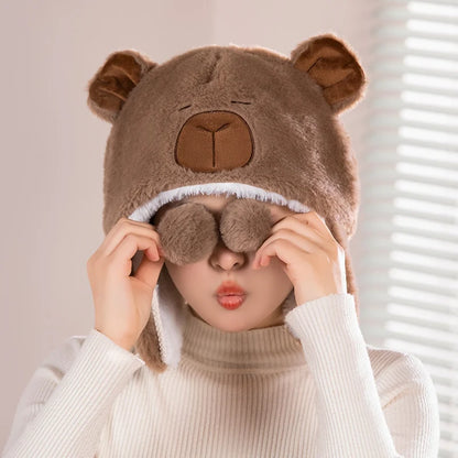 Cute Bear Plush Hat