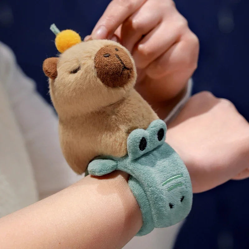 Green Alligator Capybara Snap Wristband 25X10Cm 