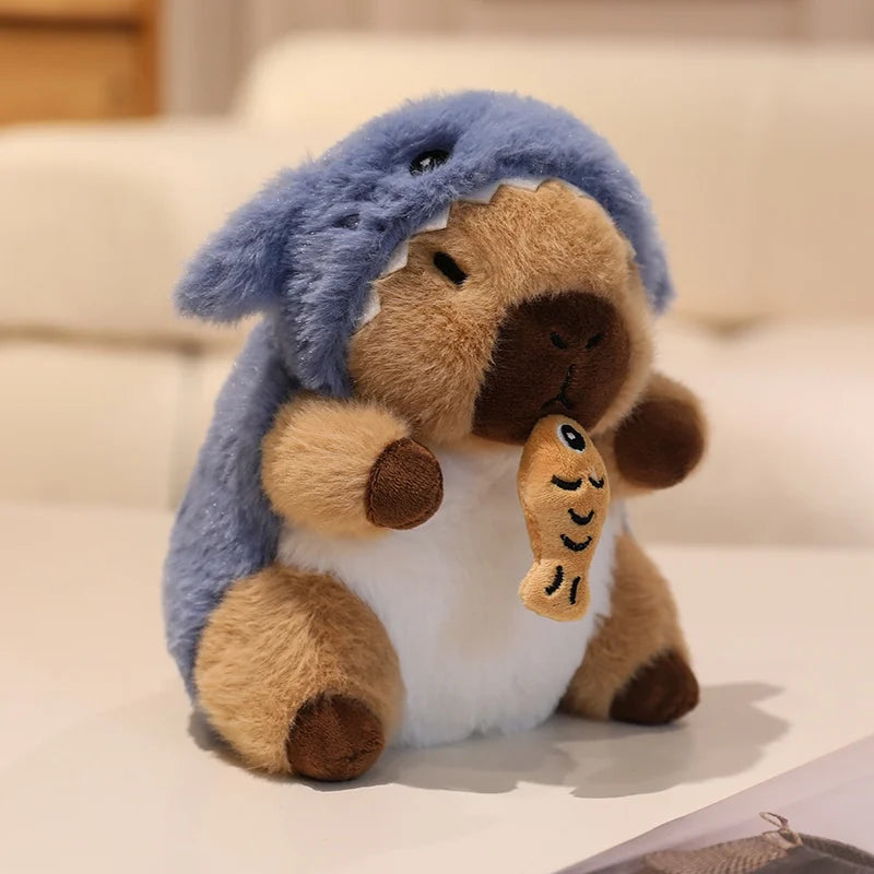 Shark with String-pull Fish Capybara Plush 22CM