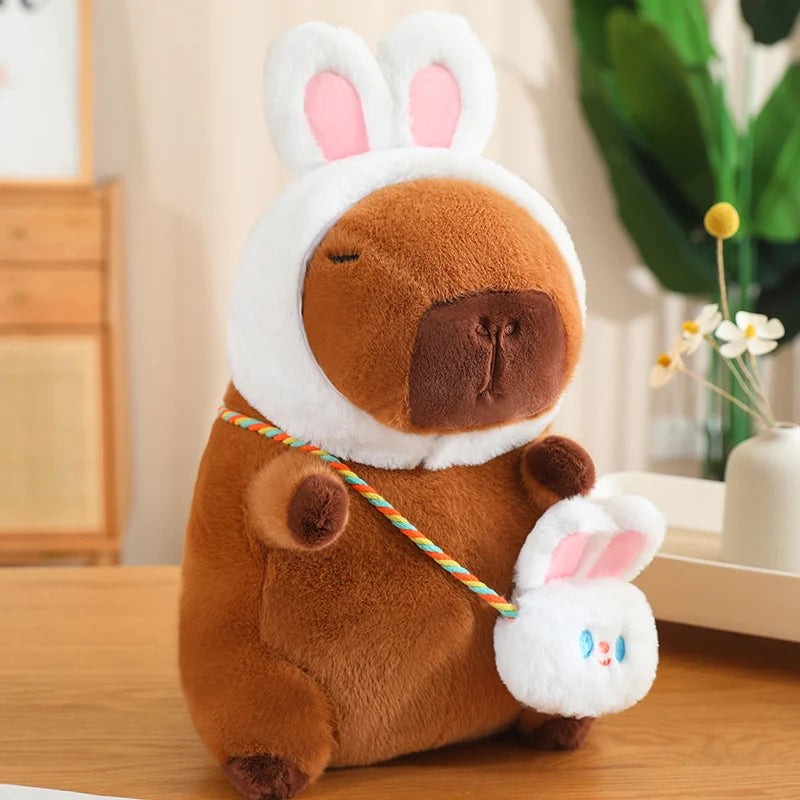 Bunny with Satchel Capybara Plush 25CM