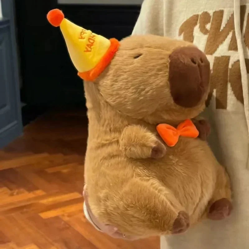 Happy Birthday Capybara Plush Large 30CM