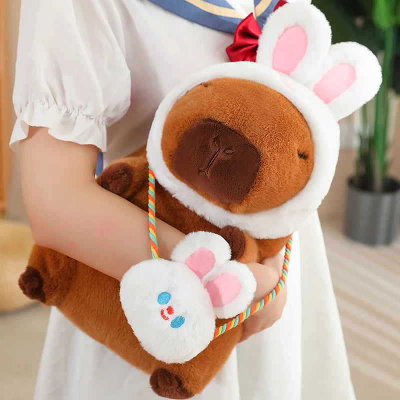 Bunny with Satchel Capybara Plush 25CM