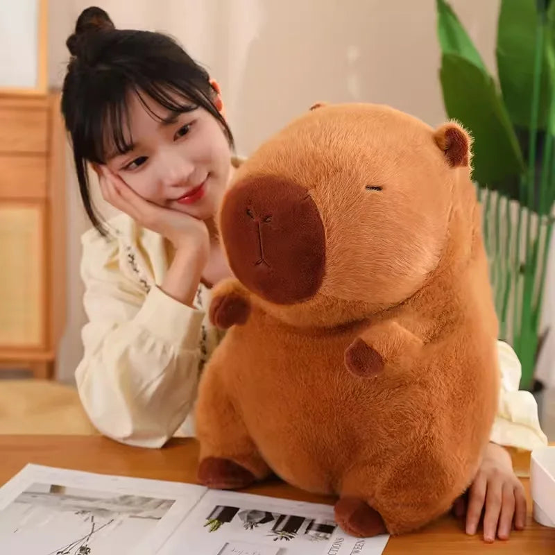 20/30CM Cute Kapibala Capybara Plush Toy Kawaii Internet Celebrity Capybara Jun Doll Ugly Guinea Pig Doll