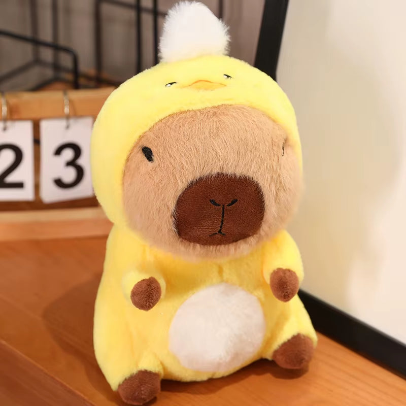 Cuddly Cartoon Dressed Capybara Plush Toys Lovely Capybara Cosplay Doggy Bunny Duck Unicorn Funny Toys for Children Home Decor