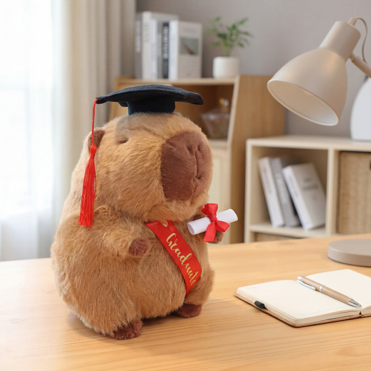 Graduation Capybara Plush 25CM
